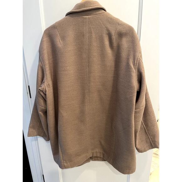 Free People Size Medium Oversized Tan Slouchy Coat Blazer - Picture 11 of 11